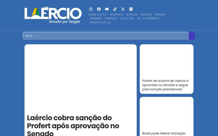 Screenshot of laerciooliveira.com.br