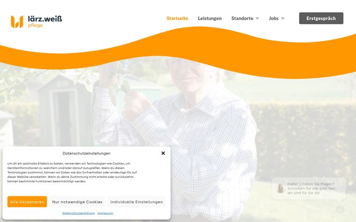 Screenshot of laerz-weiss.de