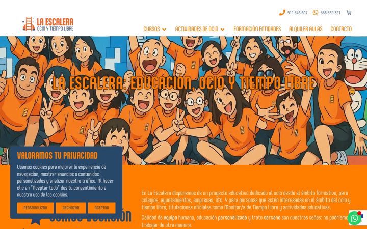 Screenshot of laescalera.es