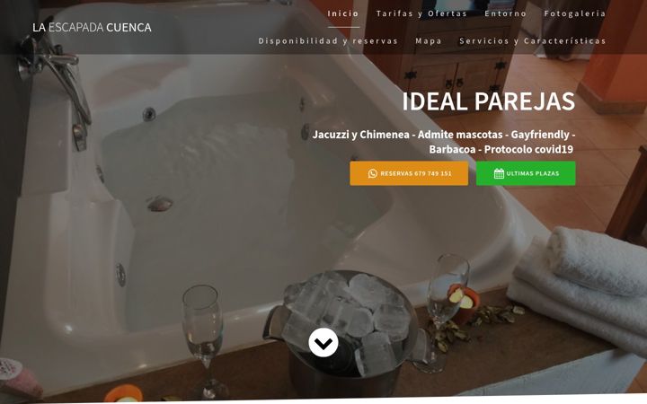 Screenshot of laescapadacuenca.com