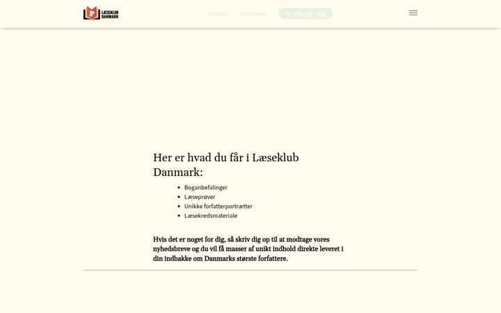 Screenshot of laeseklubdanmark.dk