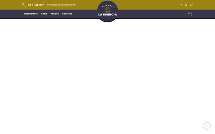 Screenshot of laesenciatakeaway.com