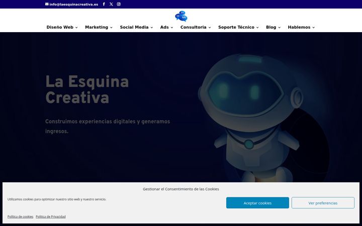 Screenshot of laesquinacreativa.es