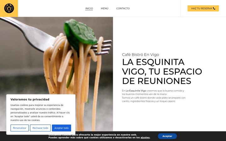 Screenshot of laesquinitavigo.com