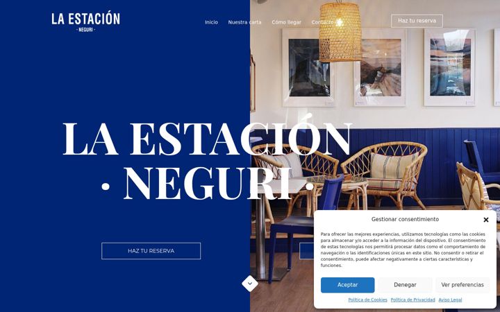Screenshot of laestaciondeneguri.com
