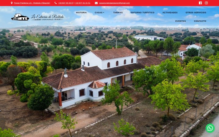 Screenshot of laestacionderobledo.com