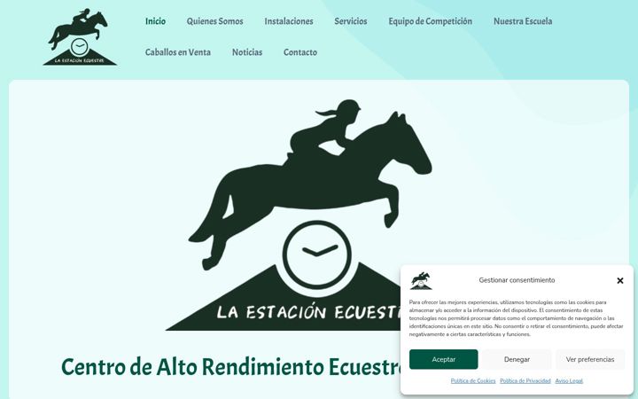 Screenshot of laestacionecuestre.es