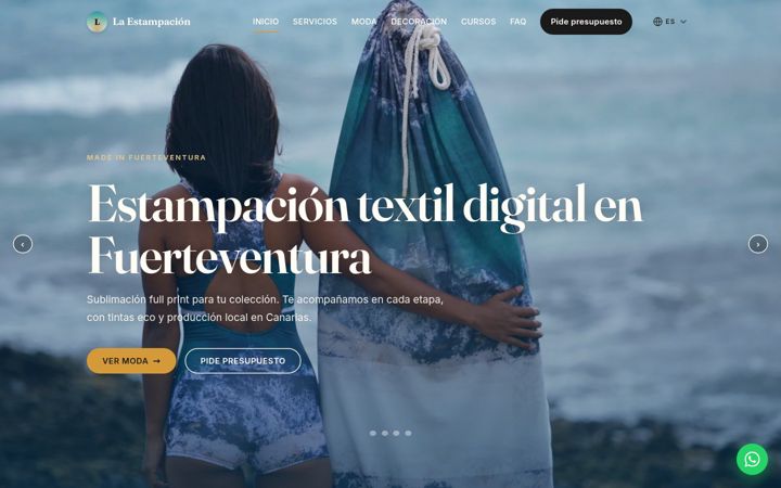 Screenshot of laestampacion.com