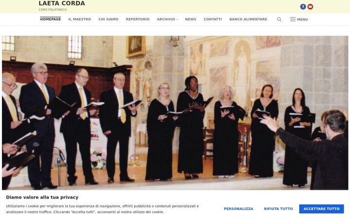 Screenshot of laetacorda.com