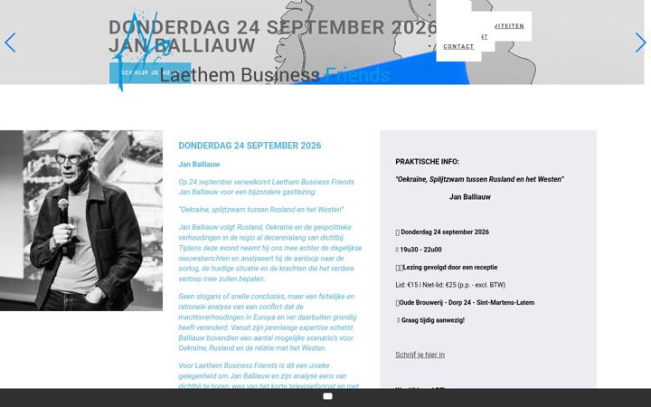 Screenshot of laethembusinessfriends.be