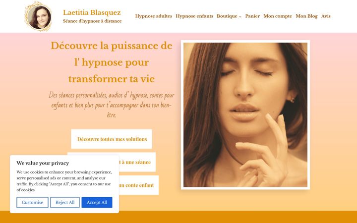 Screenshot of laetitia-blasquez.com