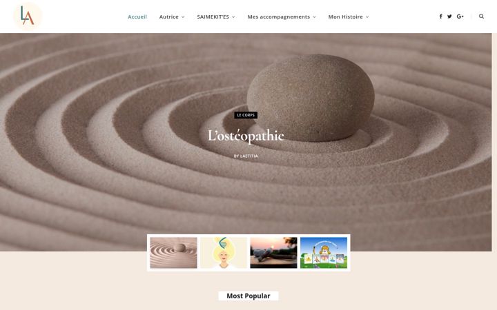 Screenshot of laetitiaamiot.com