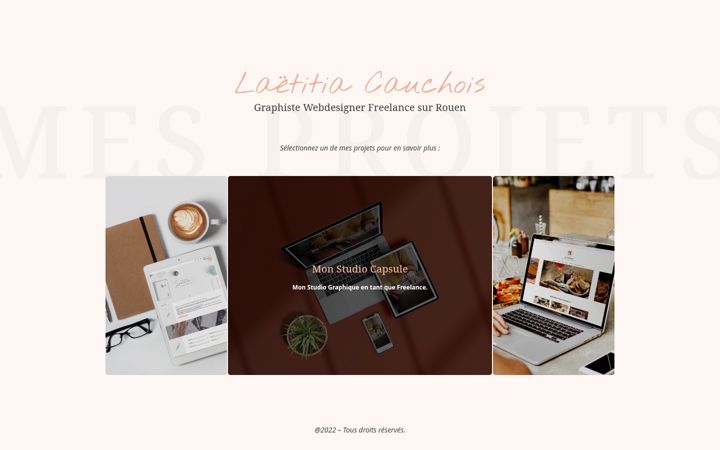 Screenshot of laetitiacauchois.com