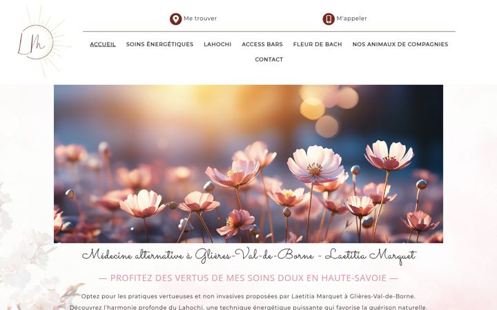 Screenshot of laetitiamarquet.fr