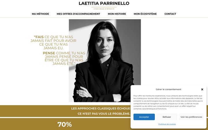 Screenshot of laetitiaparrinello.fr