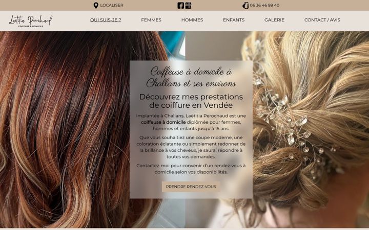 Screenshot of laetitiaperochaud.fr