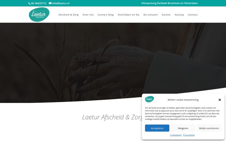 Screenshot of laetur.nl