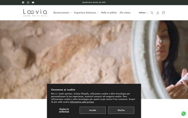 Screenshot of laevia.it