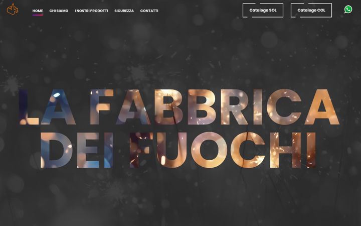Screenshot ta' lafabbricadeifuochi.it