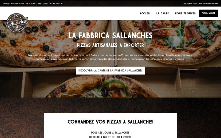 Screenshot of lafabbricasallanches.com