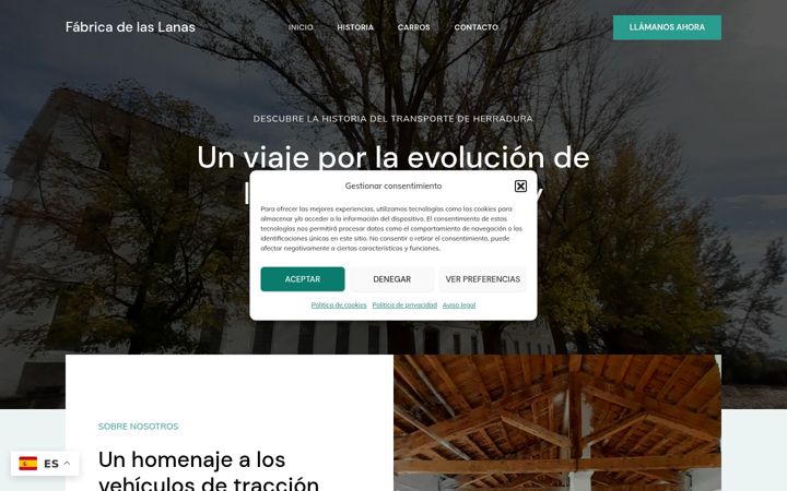 Screenshot of lafabricadelaslanas.com