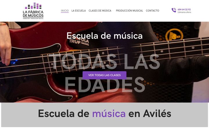 Screenshot of lafabricademusicos.es