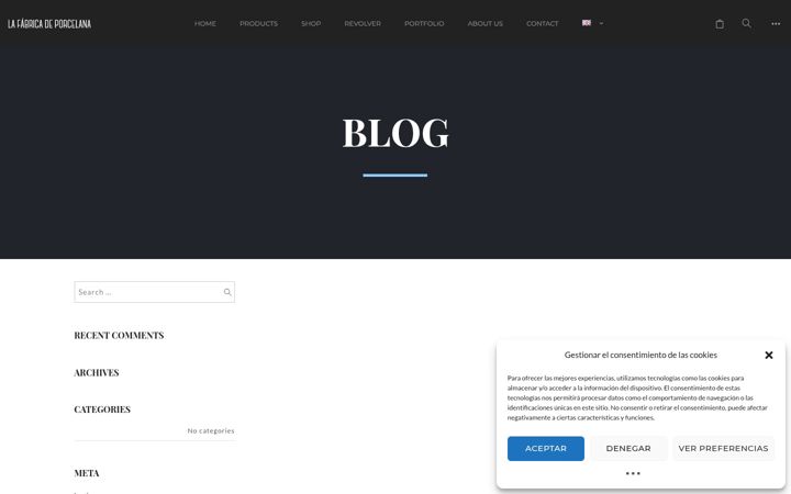 Screenshot of lafabricadeporcelana.es