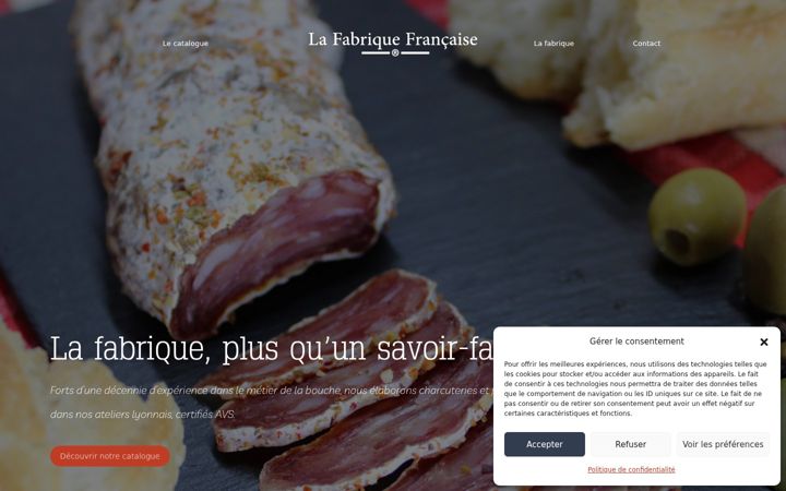 Screenshot of lafabriquefrancaise.com