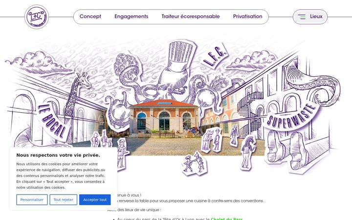 Screenshot of lafabuleusecantine.fr