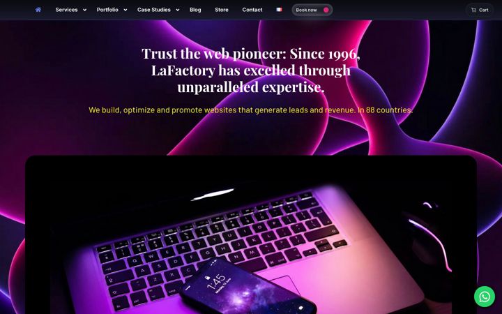 Screenshot of lafactory.com
