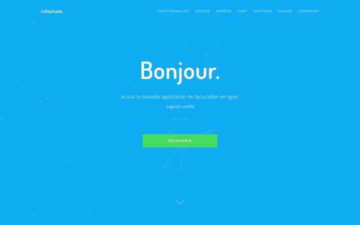 Screenshot of lafacture.fr