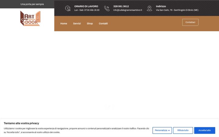 Screenshot of lafalegnameriaartdoor.it