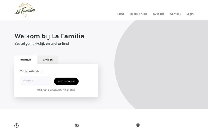 Screenshot of lafamilia-sgravenpolder.nl