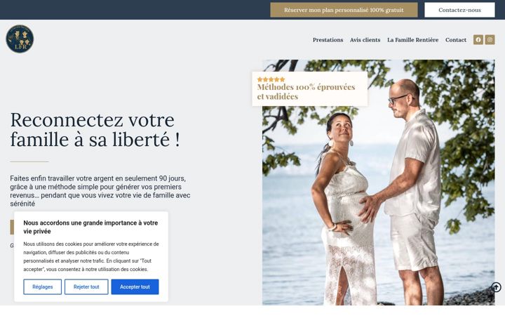 Screenshot of lafamillerentiere.com