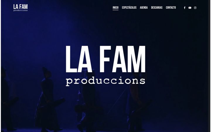Screenshot of lafamproduccions.es