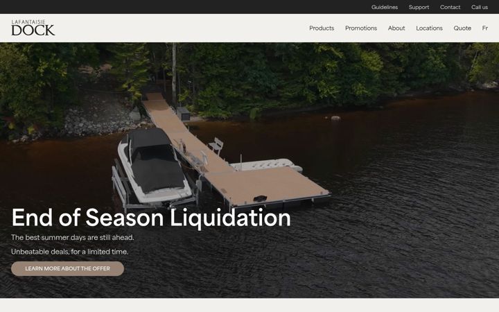Screenshot of lafantaisiedock.com