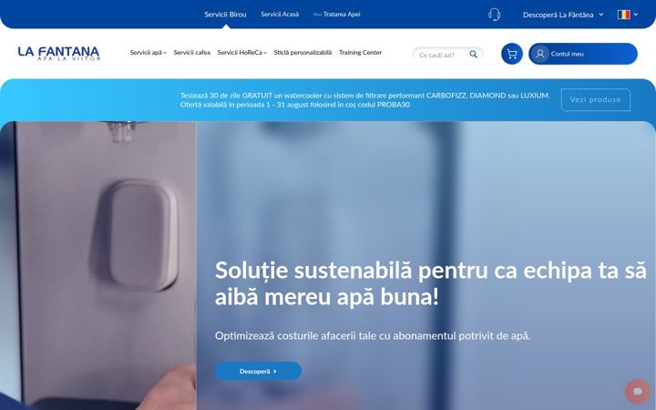 Screenshot of lafantana.ro