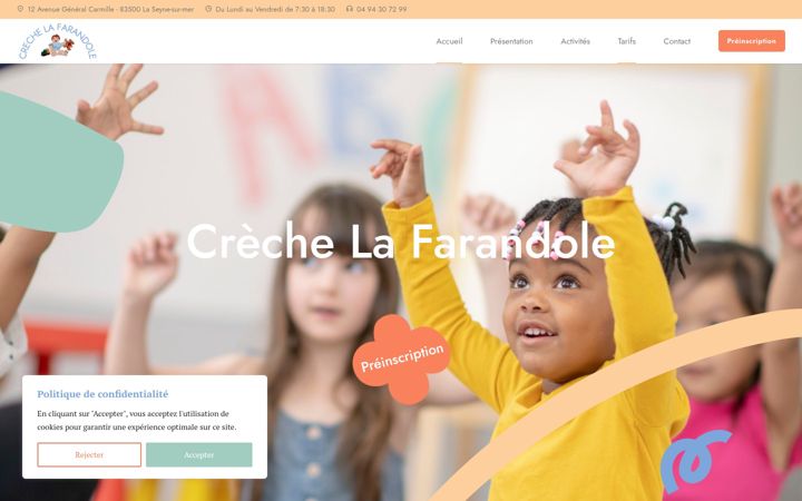 Screenshot of lafarandole.fr