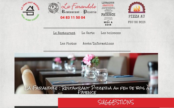 Screenshot of lafarandolefayence.com