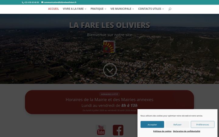 Screenshot of lafarelesoliviers.com