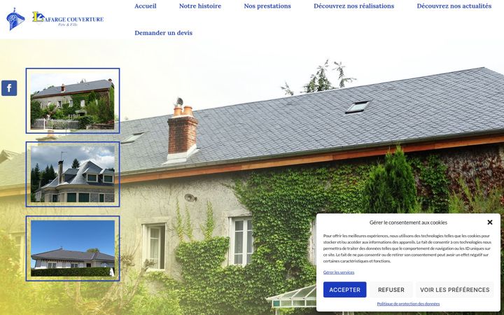 Screenshot of lafarge-couverture19.fr