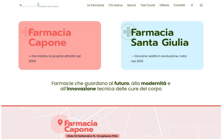 Screenshot of lafarmaciacapone.it
