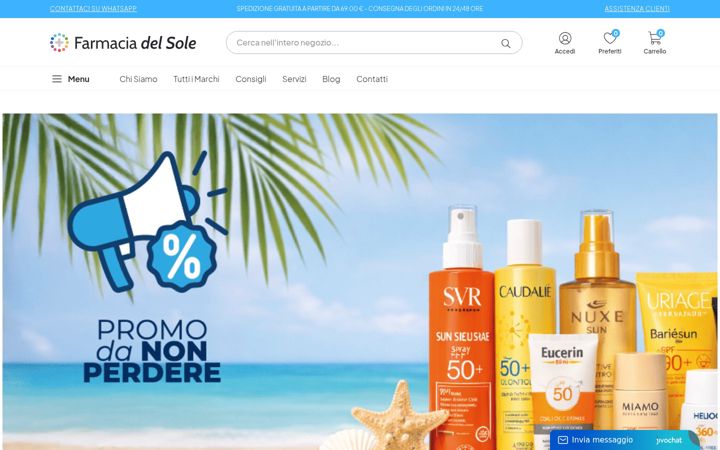 Ekraanipilt saidist lafarmaciadelsole.it