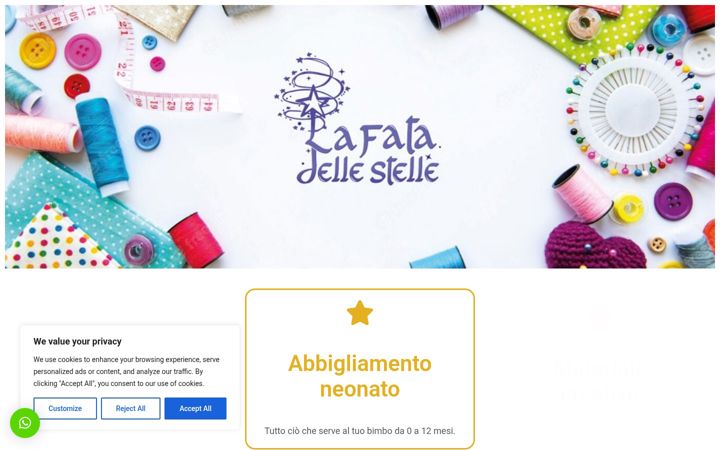 Screenshot of lafatadellestelle.it