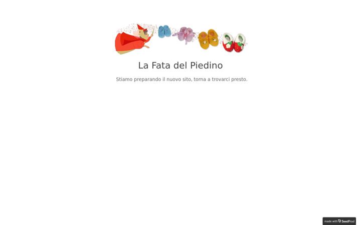 Screenshot of lafatadelpiedino.it