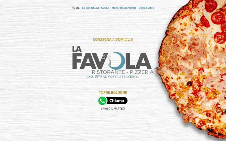 Screenshot of lafavolapizzeria.it