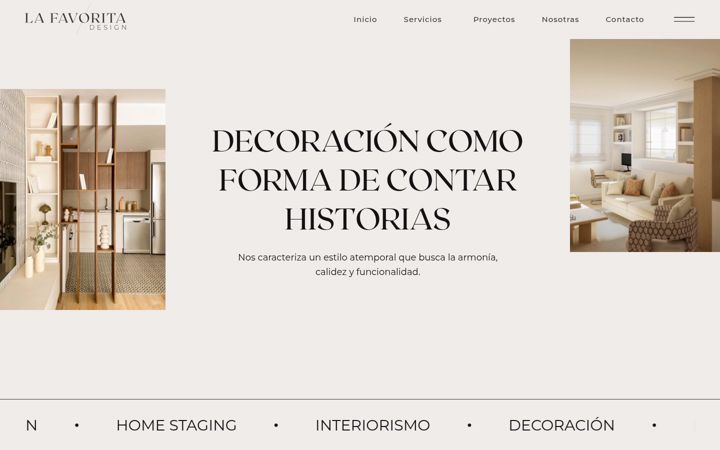 Screenshot of lafavoritadesign.com
