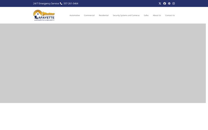 Screenshot of lafayettelocksmith.com