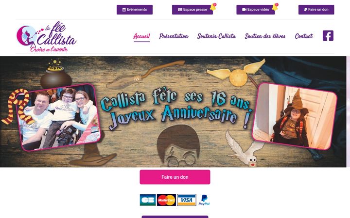 Screenshot of lafeecallista.fr