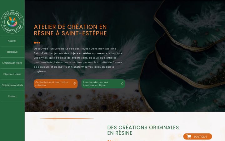 Screenshot of lafeedesreves.com